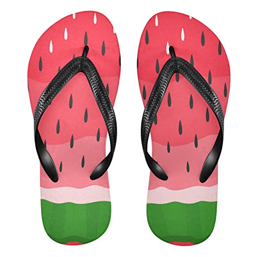 Summer Red Watermelon Green Womens Flip Flops Summer Beach Sandals Casual Thong Slippers Comfortable Shower Slippers Non Slip Water Sandals shoes XXL