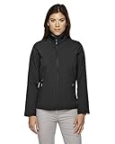 Core 365 Womens Cruise Two-Layer Fleece Bonded Soft Shell Jacket (78184)- Black 703,Large