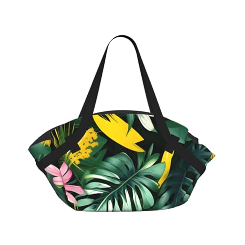 Sac de camping pliable haut de gamme avec son matelas de sol fleuri