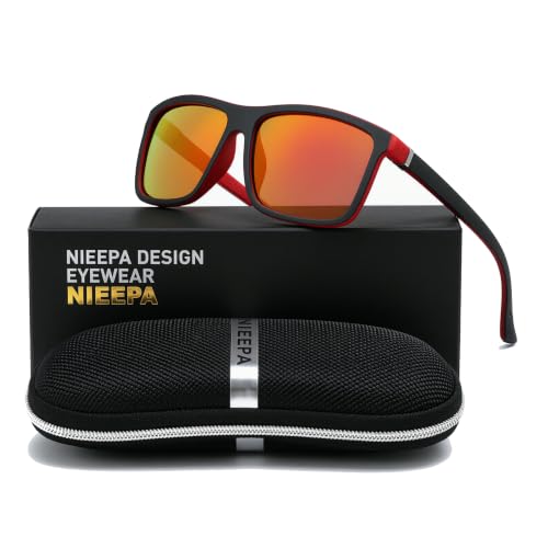 Image of Men's Sports Polarized Sunglasses Square Frame Glasses NP1007