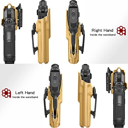 Sig P238 Holster Iwb Kydex Holster Compatible With Sig Sauer P238 Pistol Holster | Inside Waistband | Adjustable Cant | Made In The Usa By Amberide (Coyote Brown, Left Hand Draw (Iwb)) #TOP2