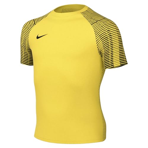 NIKE DH8369-719 Y NK DF Academy JSY SS T-Shirt Unisex Tour Yellow/Black/Black Size M