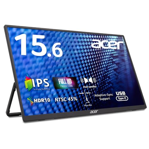 Acer - acer モバイルディスプレイ　PM161Qbu Amazon.co.jp: Acer 15.6型モバイルモニター 重さ0.97kg 薄さ2cm
