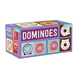 Mudpuppy Cat Donut Dominoes from Mudpuppy, Features 28 Oversized, cutely Decorated Double-Sided Dominoes, Perfect for 2-4 Players, Ages 3-8, Fun for Family Game Night!