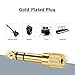 RFAdapter Piano Adapter, 1/4'' Male to 3.5mm 1/8'' Female Stereo Headphone Adapter Stereo Headphones Jack Plug for Electronic Keyboard, Guitar, Drum
