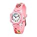 El Reloj de Niños de Vinmori, Reloj de Cuarzo con Dibujos Animados Bonitos de 3D a Prueba de Agua Regalo para Chicos Niños y Niñas Fresa-Rosa