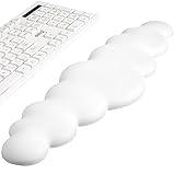 Keyboard Cloud Wrist Rest PU Leather Keyboard Pad High Density Memory Foam Wrist Pad with Non-Slip B