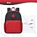 abshoo Kindergarten Backpack for Boys Preschool Backpacks School Bookbag for Kids 4-8(Red and Black)