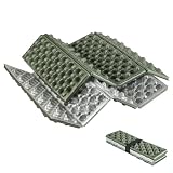 Qunature 折りたたみ座布団 サウナマット アウトドア 座布団 クッション 断熱 撥水 防湿 コンパクト 軽量 凹凸 体重分散 キャンプ/ピクニック/花見/ハイキング/登山/スポーツ観戦（グリーン）