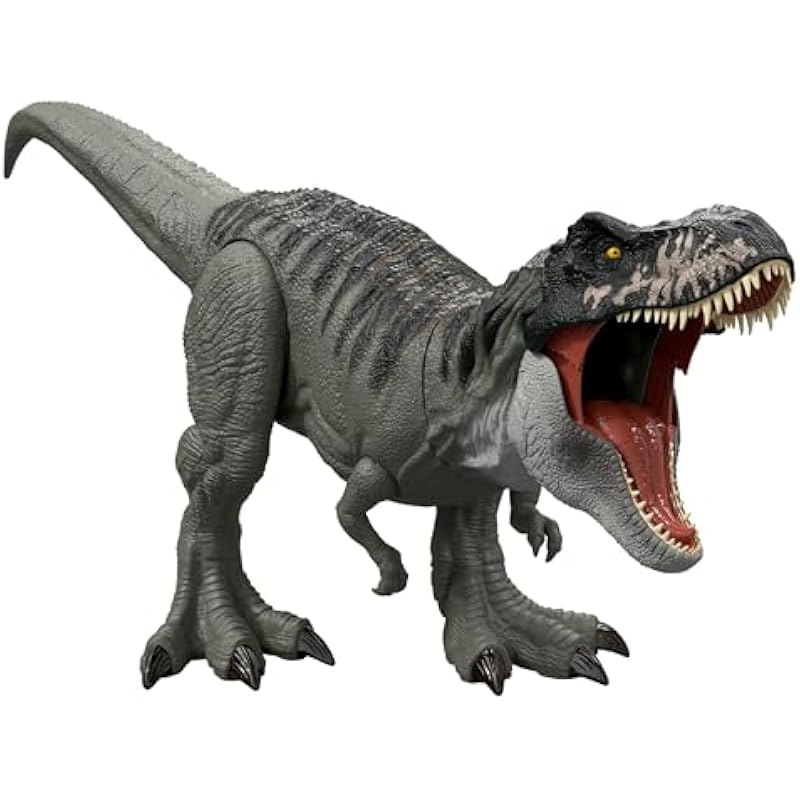 Mattel Jurassic World Super Big! T-Rex Kids Figure 총 길이가 큰 공룡 장난감 : 약. 4 세의 녹색 JGB52에서 99cm