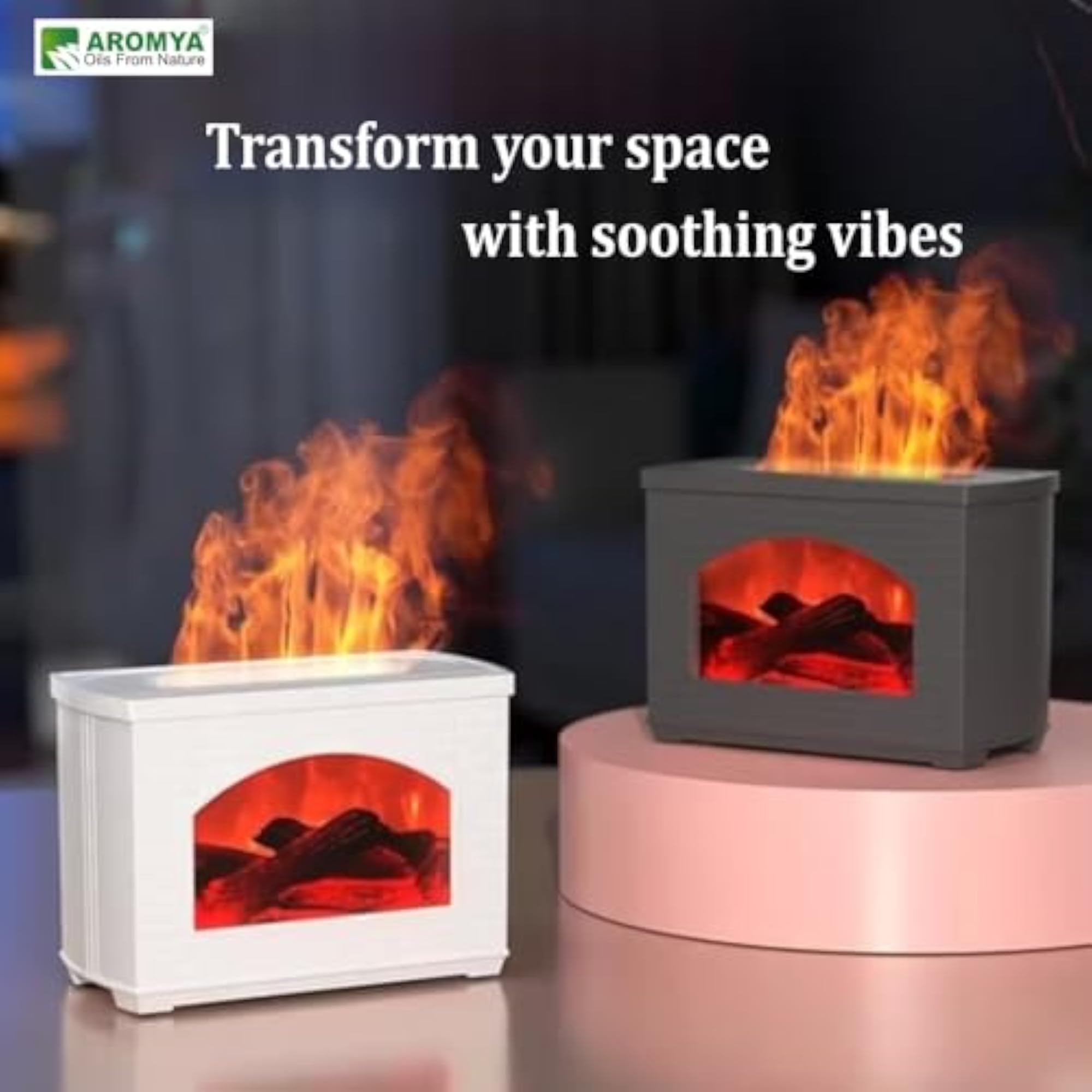 Aromya Fireplace Essential Humidifier, 270ml