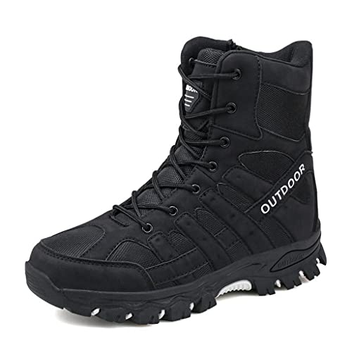 Ybberik Bottes de Randonnée Pour Hommes Chaussures de Maintien de Cheville Imperméables Antidérapantes Chaussures de Trekking En Plein Air Pour Escalader Des Montagnes