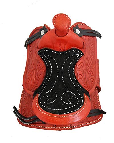 2" Decorative Western Saddle Red #TOP1