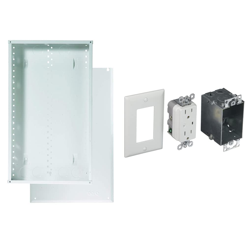 Legrand 20 Inch Media Enclosure and Duplex Outlet Kit