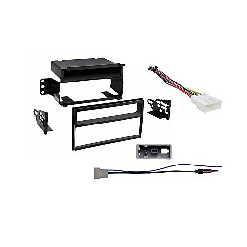 Harmony Audio HA-707552 Compatible with Nissan Versa 2007-2011 Aftermarket Radio Harness Adapter, Metra 99-7603 Single/Double DIN Dash Installation Kit and HA-40NI12 Aftermarket Antenna Adapter
