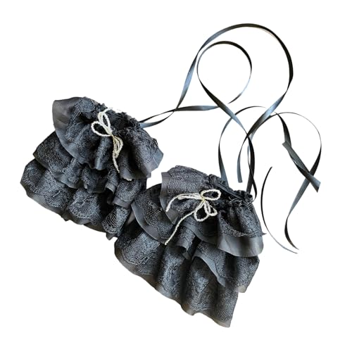 HUJIUTUO Elegant Antique Lace Arm Sleeves With Adjustable Tie For Costume Event And Fashion Themes