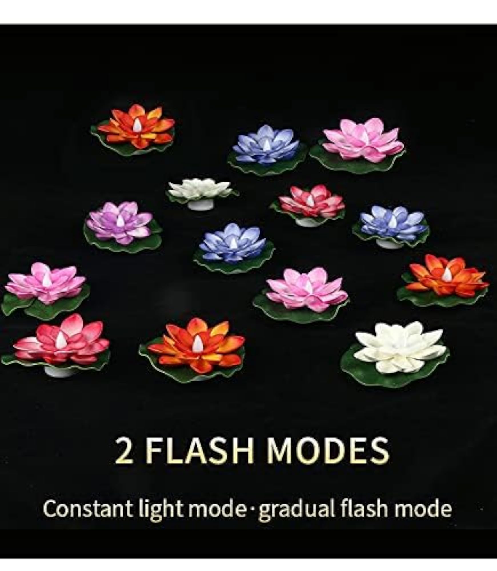 Led Water Sensor Lotus Candle, Floating Smokeless Gift