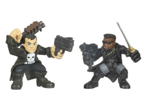 Hasbro Marvel Super Hero Squad Series 9 Punisher & Blade Action Figure 2-Pack