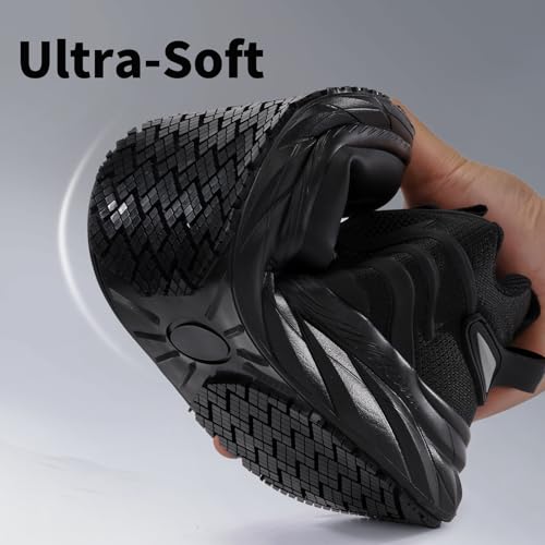 Mens Non-Slip Work Shoes Slip-Resistant Work Sneakers for Kitchen Restaurant & Food Service Lightweight Breathable Slip-On Chef Shoes Safety Footwear for Men3