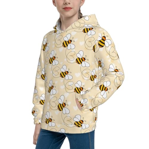 Small Bees Kid Hoodies Boys Sweatshirts Girls Pullover with Pocket2