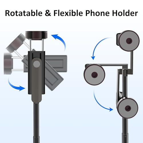 Perche à selfie avec télécommande et trépied pliable compatible iPhone Android Go Pro