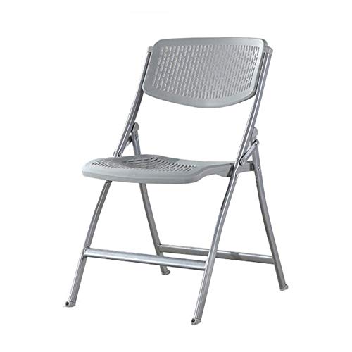 ZHDWM Chair Folding Chair Stool ABS Plastic Dining Home Office Gray Indoor Outdoor Folding chair
