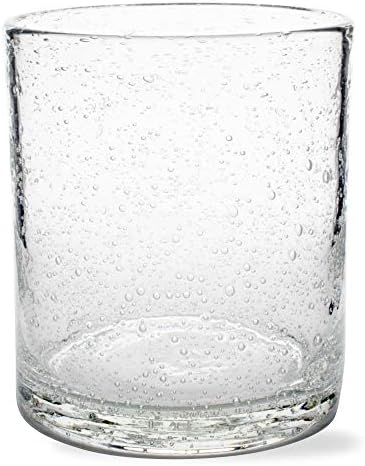 tag Bubble Glass Double Old Fashioned Whiskey Bourbon Glass 15 Oz - Thumbnail 3