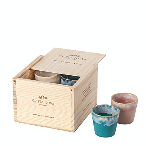 Costa Nova Grespresso boite de 8 verres espresso multicolores en gres - 2