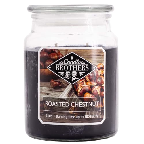 Candle Brothers Große Duftkerze im Glas | Roasted Chestnut | 2-Docht...