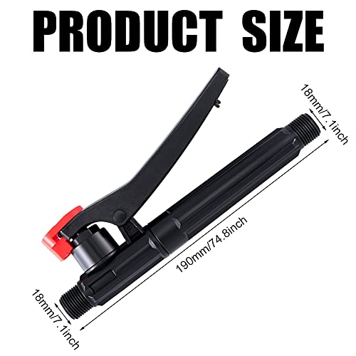 Nadusep Pump Action Pressure Sprayer, Trigger Sprayer Handle Parts, Sprayer Replacement Wand Pressure Sprayer Parts For Garden Agriculture Orchard Forestry Home Manage (18 * 1.5Mm) #TOP1