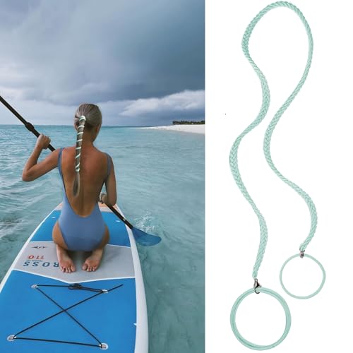 Spriral ヘアタイ スプロット ポニーテールホルダー 伸縮性 編組ヘアタイ ダメージなし ポニーテールラップ ジム、水泳、ダイビング用 ロングヘア用 25インチ ライトグリーン