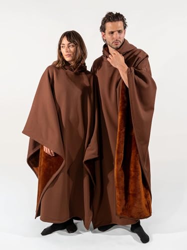 Image of FREE THE SHEEP Eden Hoodie - Oversized Weighted Hoodie Cloak with Ultra-Soft Faux Fur Liner