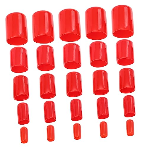 OKUMEYR 100pcs Round End Caps Fine Workmanship Screw Covers Excellent Texture Waterproof and for Tubing Tips