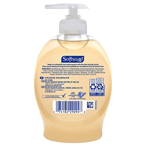 Softsoap Moisturizing Liquid Hand Soap Milk Protein And Honey, Milk Protein And Honey 7.5 Oz (Pack Of 6) #TOP1