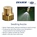 Dramm 12350 Seedling Nozzle – Solid Brass Fine Mist Sprayer for Fragile Plants, Seedlings, and Cuttings – Extra-Fine Hollow Cone Pattern for Gentle Watering, Gold