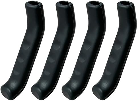 2 Pairs Universal Bike Brake Lever Covers, Anti-Slip Silicone Brake Handle Sleeves, Soft Rubber Protective Grips Fit Road Bike Mountain Bike Cycling Accessories, Black