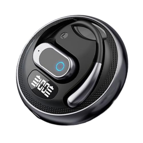 Moxeupon Open Ear-Kopfhörer, kabellos, mit Knochenleitung, bequemer Audio-Kopfhörer mit immersivem Klang für Training, Radfahren, Motorrad, Reisen und Flugzeug