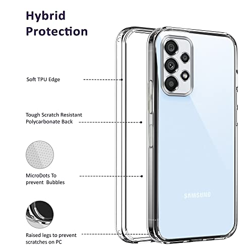 Image of Jkobi Silicone Back Cover Case for Samsung Galaxy A53 5G (Clear Shockproof Case with Camera Protection | Soft and Flexible | Transparent)