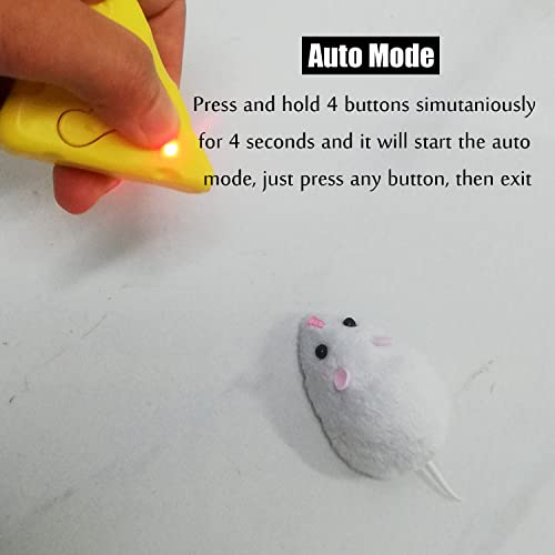 Image of Remote Control Mouse Toy, Electric Small Mice, RC Rat Animal Toy Cat Indoor, for Practical Joke Trick, Kid's Children's Funny Birthday Gift (White)