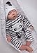 ZIYIUI Muñecas Reborn Bebé Niño 20 Pulgadas 50 cm Silicona Suave Vinilo Natural Hecho a Mano Juguetes Magnéticos Baratos Chicos Dormidos Mejores Regalos de Cumpleaños Reborn Doll