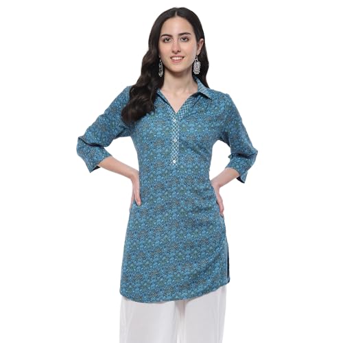 Image of BIBA Women Floral Printed Straight Kurti