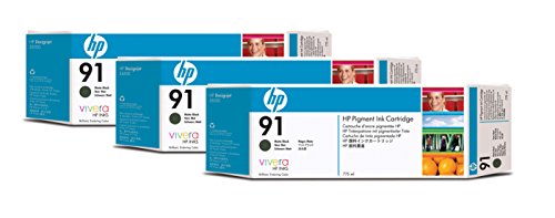 HP 91 Pack 3 Cartouches C9480A - vue 3