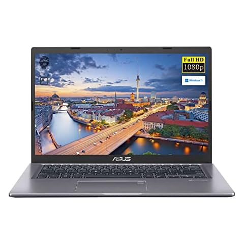 ASUS VivoBook 14 Zoll FHD 1080p Laptop, Intel Core i3-1115G4, 8GB RAM, 256GB PCIe SSD, Fingerabdruckleser, Tastatur mit Hintergrundbeleuchtung Cover