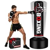 Heavy Freestanding Punching Bag for Adults Teens, 70' Boxing Bag with Stand
