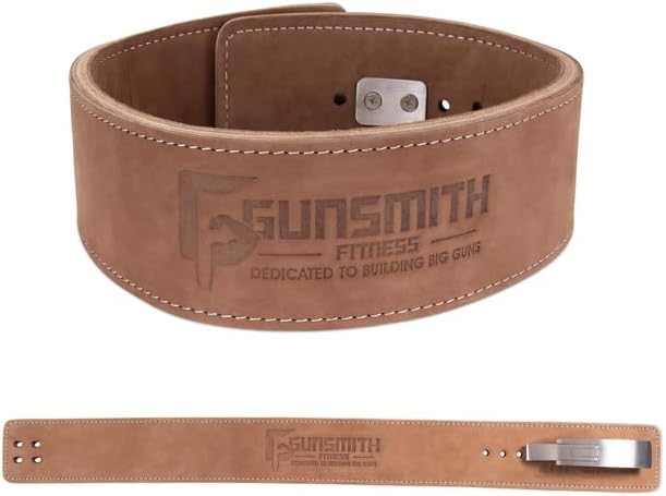 Gunsmith Fitness Weight Lifting Belt – Shibusa Genuine Leather Handmade Back Support Lifting Belts for Men & Women – Bodybuilding, Squats & Powerlifting Belt