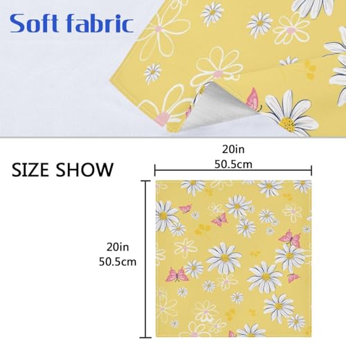 Servilletas de tela set de 6 50x50 cm poliéster floral miniatura 6
