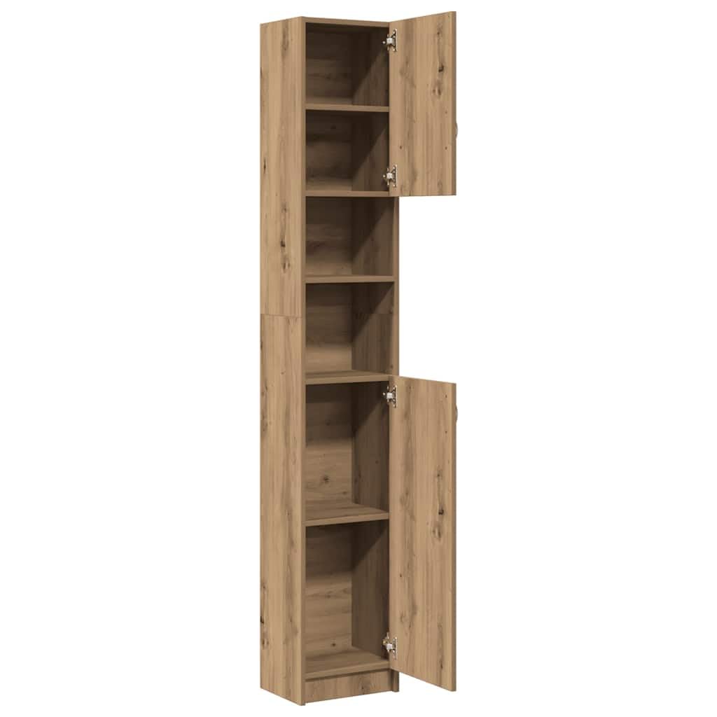 vidaXL Mueble de baño Artisan Oak 32x25,5x190 cm Madera de ingeniería