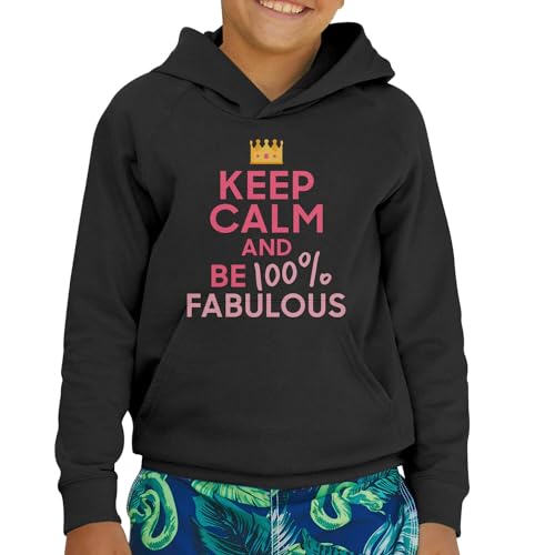 Sweat Capuche Enfant Keep Calm Angleterre Idéal pour l'École et le Week-end