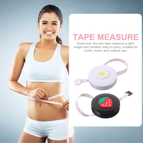 Cinta métrica retráctil automática flexible 2pcs miniatura 6