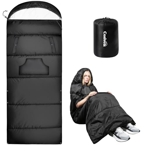 Adjustable Height Wearable Sleeping Bag